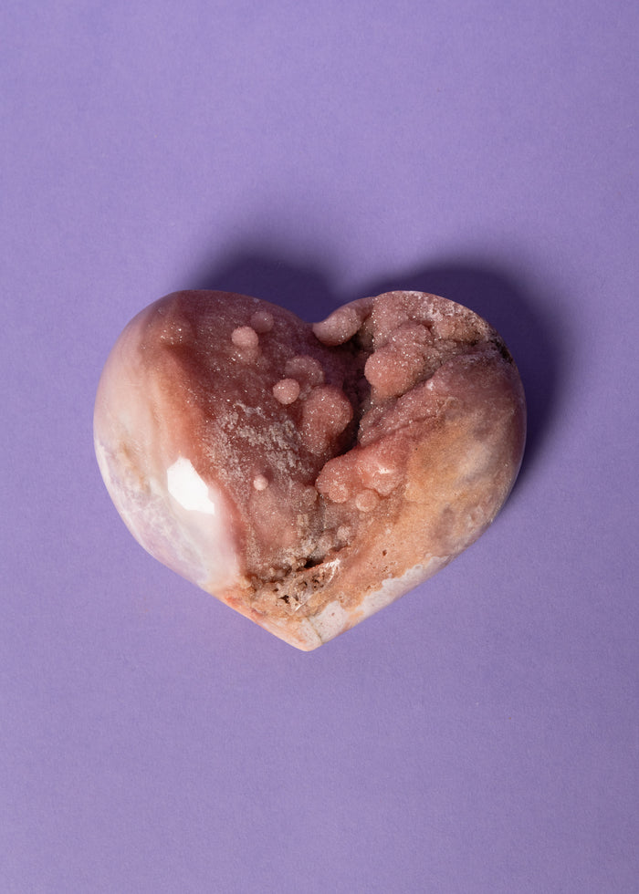 Pink Amethyst Heart