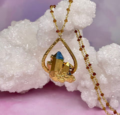 Sunshine Aura Cluster Pendant
