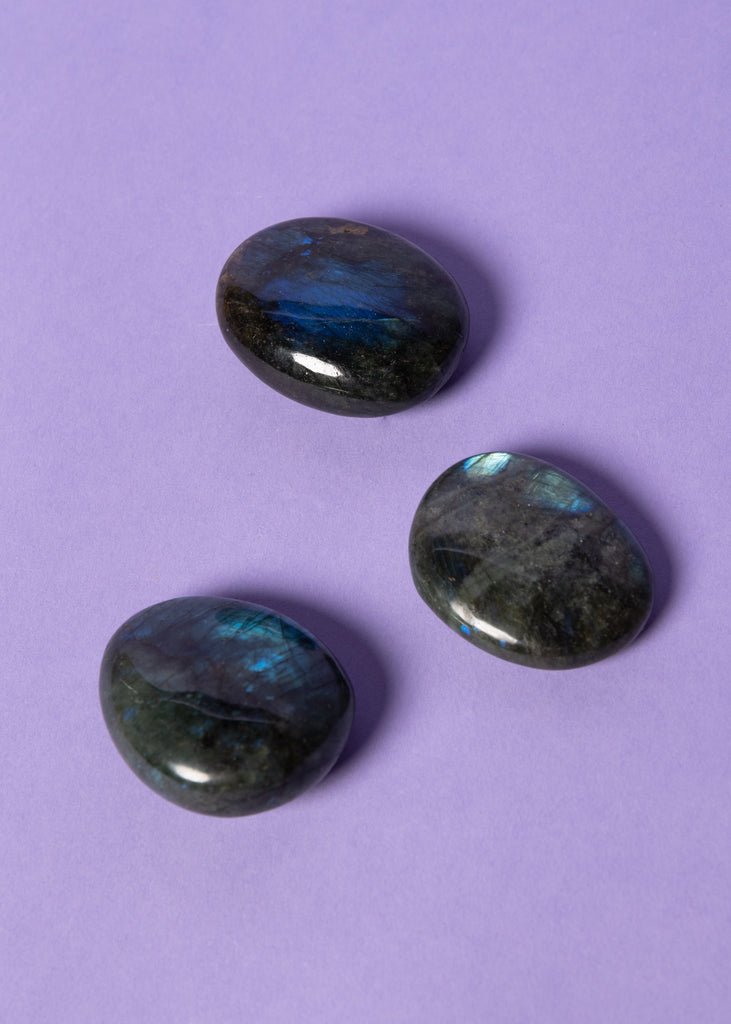 Labradorite Blue Palm Stone