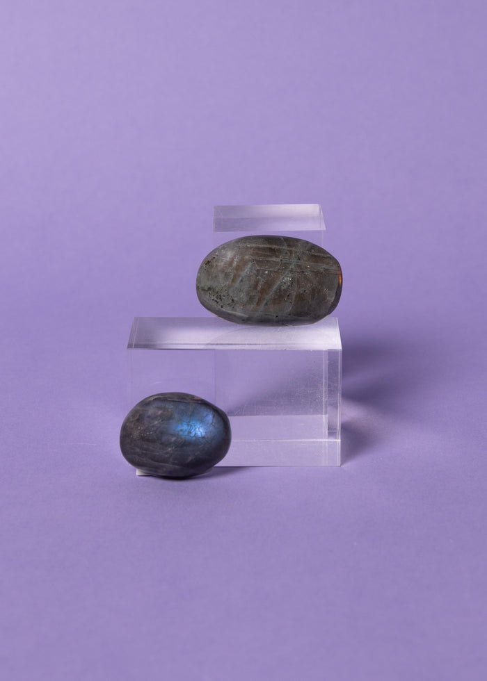 Labradorite Purple Palm Stone