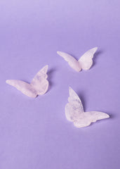 Rose Quartz Butterflies