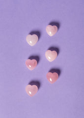 Rose Quartz Mini Mini Hearts
