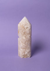 Clear Quartz Druzy Tower