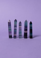 Rainbow Fluorite Point