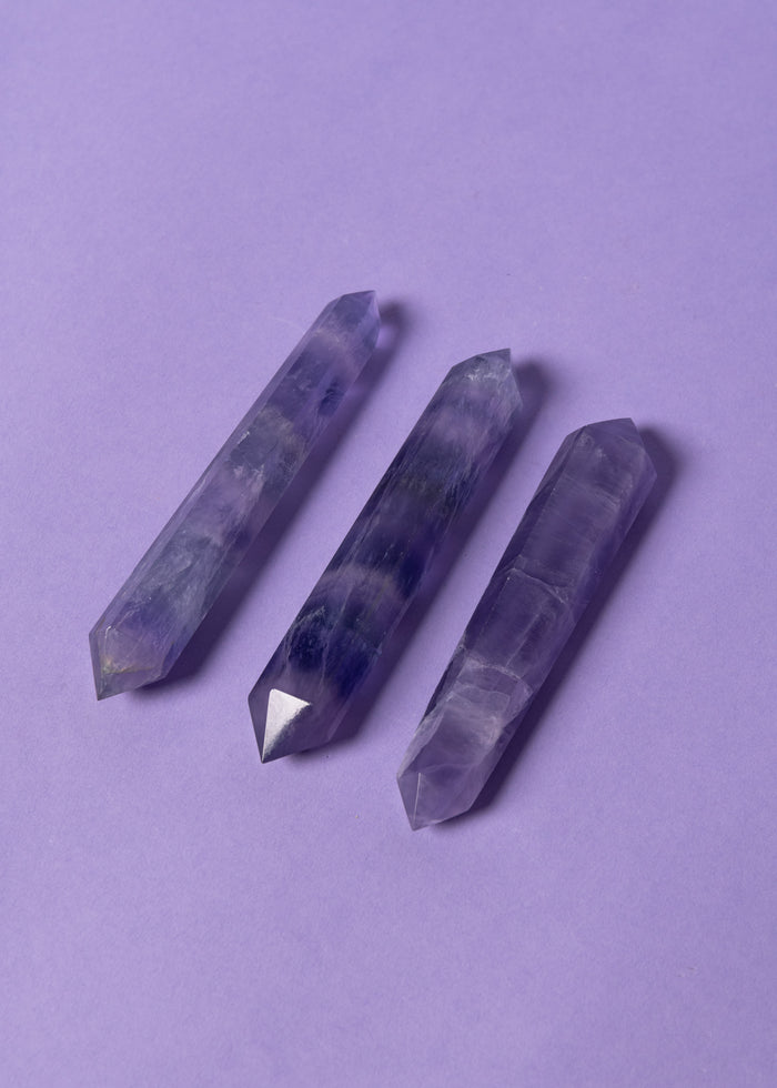 Purple Fluorite Double Point