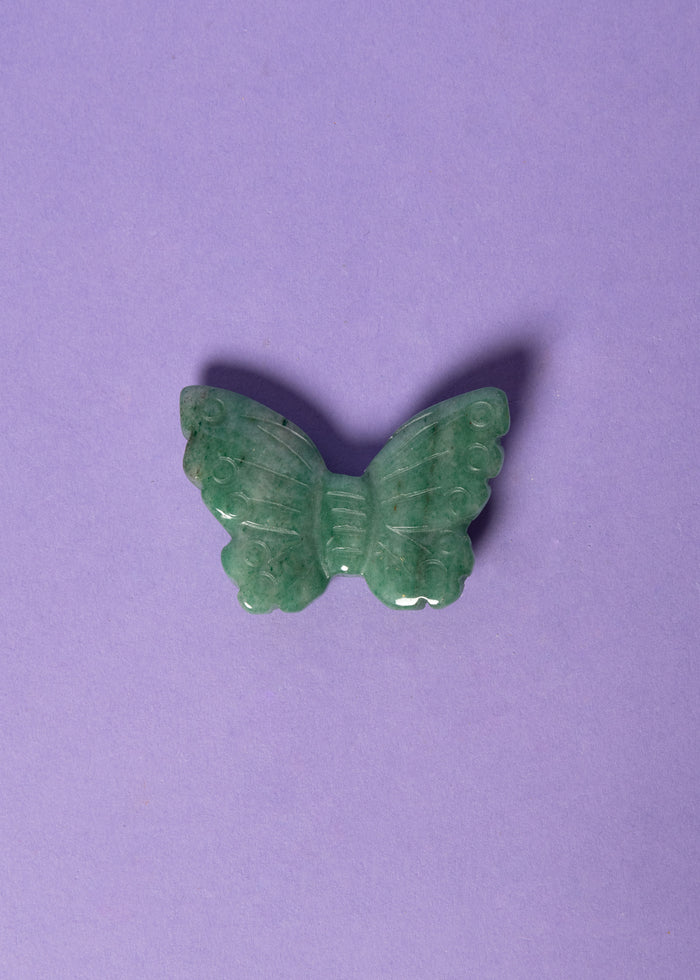 Green Aventurine Butterflies