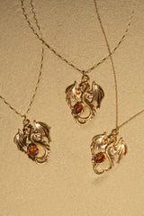Citrine Dragon Pendant