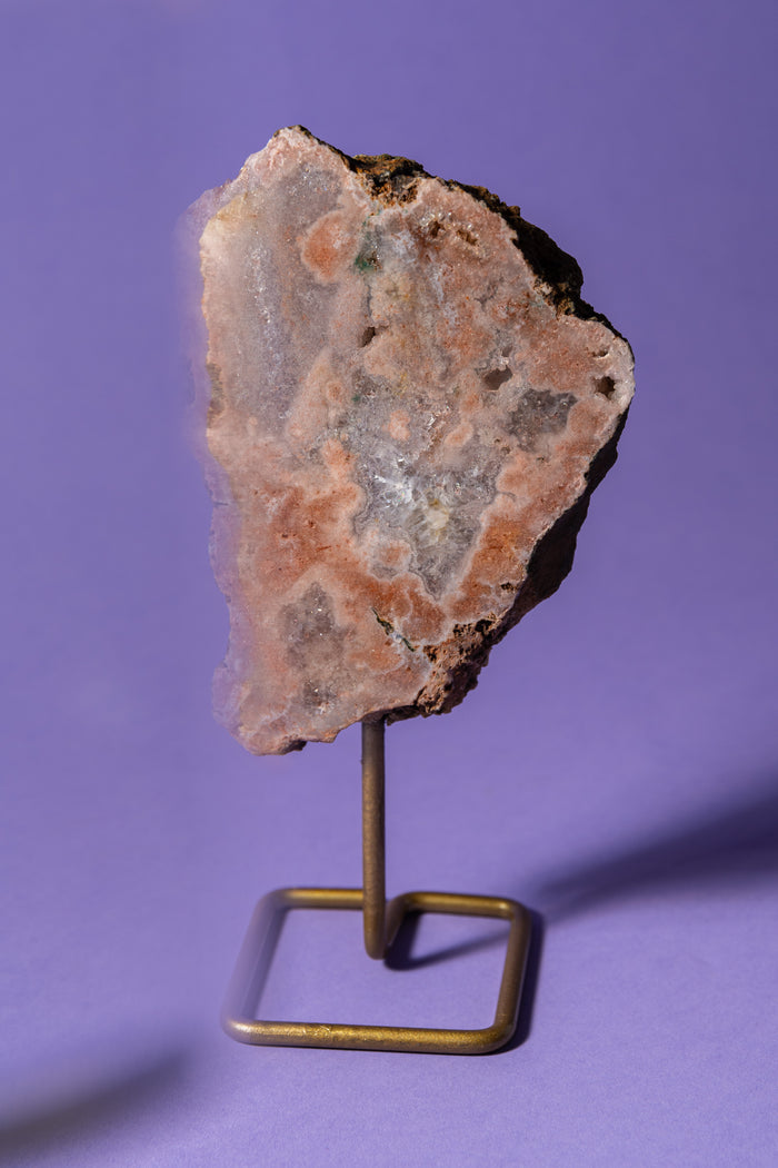 Pink Amethyst on Stand