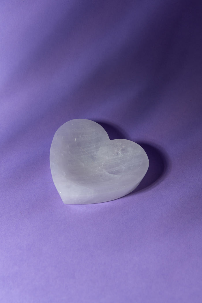 Clear Quartz Heart Bowl