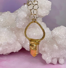 Sunshine Aura & Pyrite Pendant