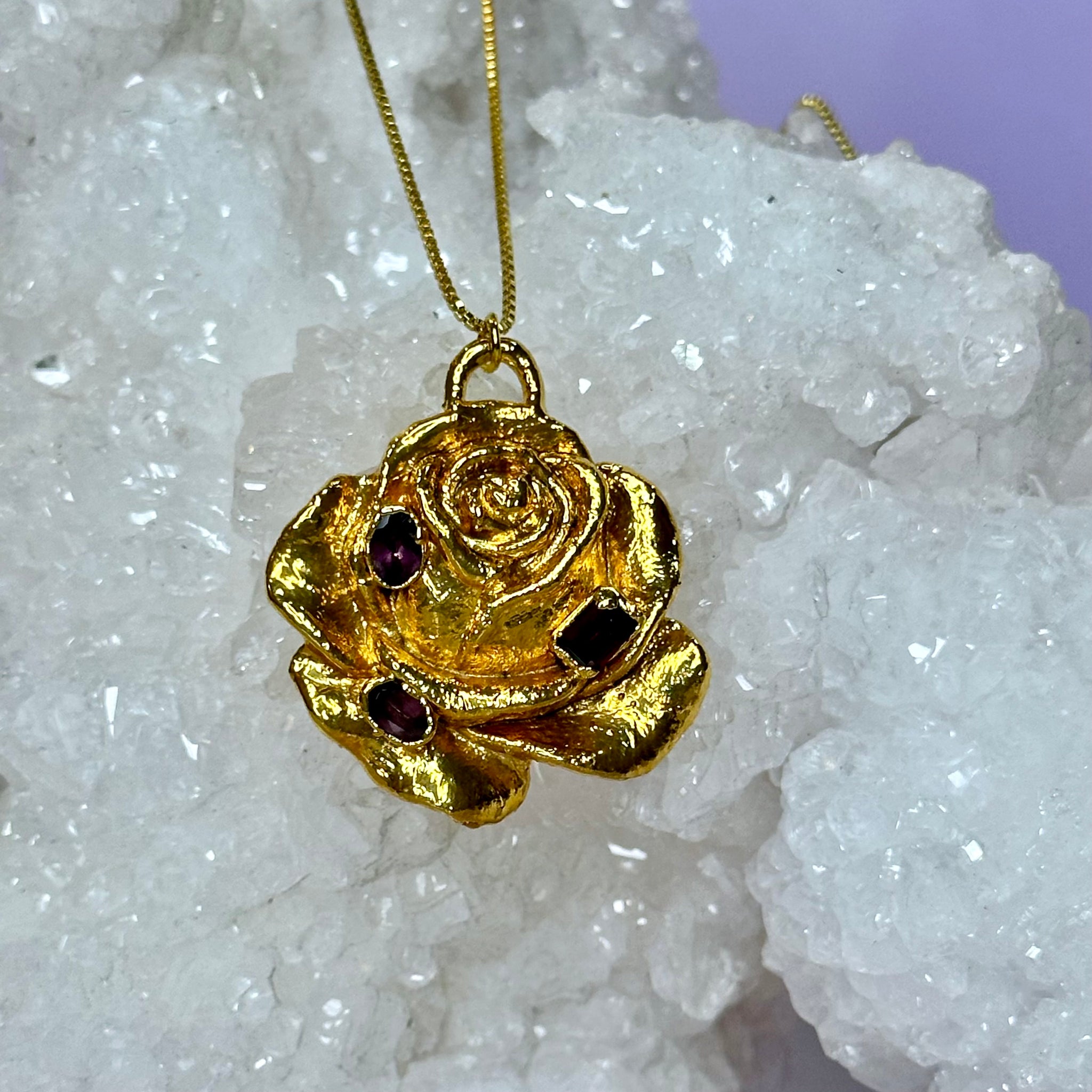 Sacred Rose Pendant Merkababe Designs