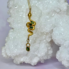Peridot Sacred Serpent Pendant