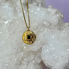 Garnet Flower of Life Pendant