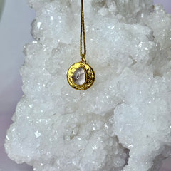 Rose Quartz Flower of Life Pendant