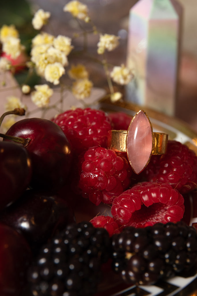 Rose Quartz Empress Ring