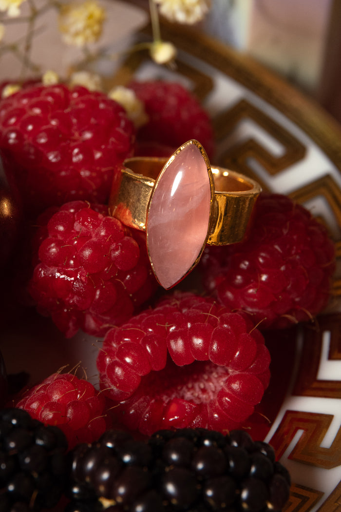 Rose Quartz Empress Ring