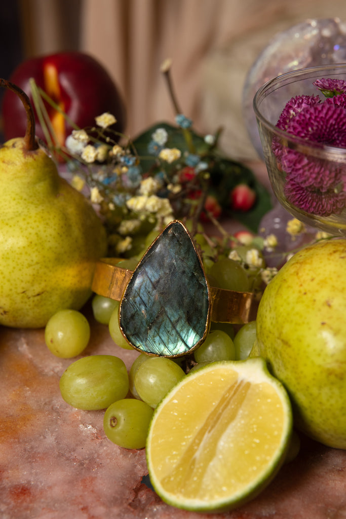 Thunder: A Labradorite Empress Cuff