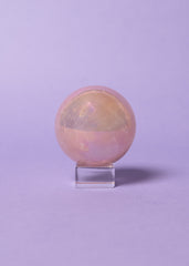 Aura Rose Quartz Sphere