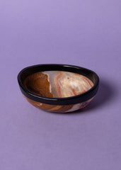 Green Onyx Bowl w/ Black Trim