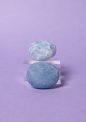Blue Calcite Palm Stones