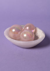 Aura Rose Quartz Spheres