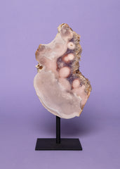 Pink Amethyst on Stand