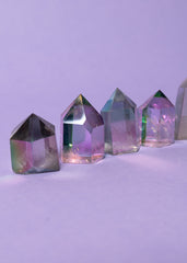 Aura Amethyst Points