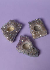 Amethyst Aura Candle Holders