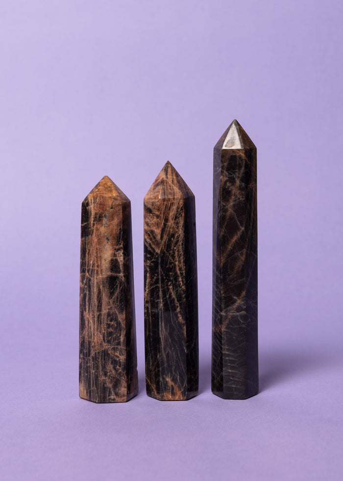 Chocolate Calcite (Black Opal) Towers