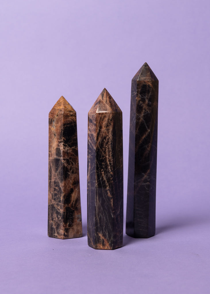 Chocolate Calcite (Black Opal) Towers