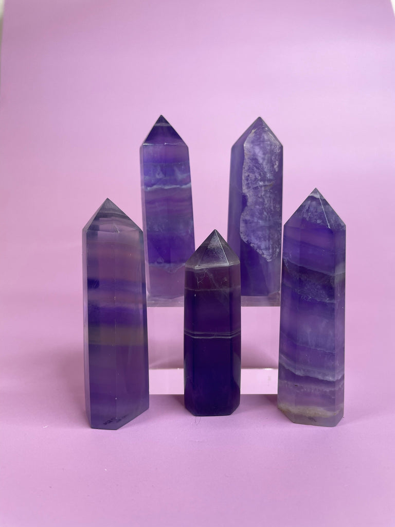 Indigo Fluorite Points – Merkababe Designs - Main Image