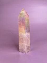 Aura Rose Quartz Tower