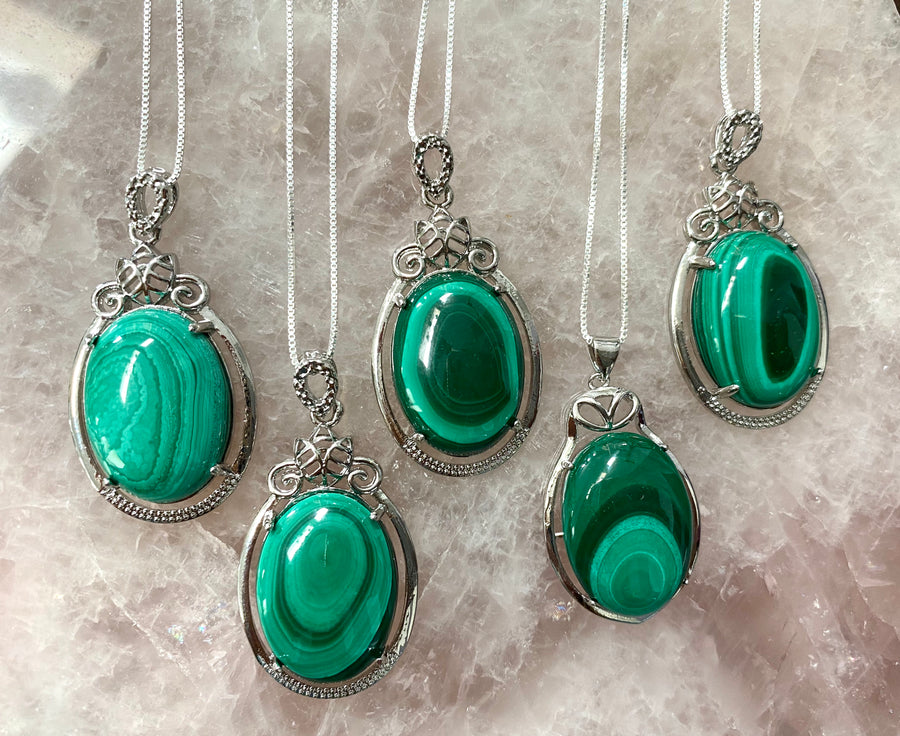 Malachite Pendants