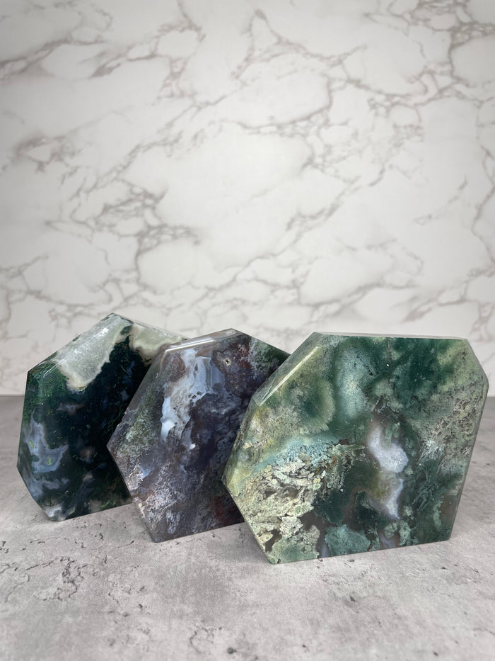 Moss Agate Freeforms