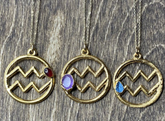 Aquarius 24k Gold Pendants