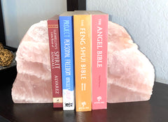 Rose Quartz Bookends