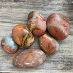 Polychrome Jasper Palm Stones