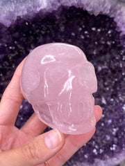 Rose Quartz Skull