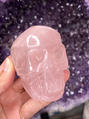 Rose Quartz Skull