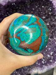 Chrysocolla Sphere