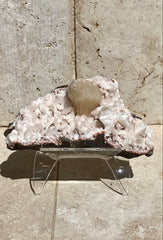 Pink Heulandite, Stilbite, and Pink Chalcedony Specimen