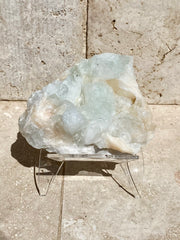 Green Apophyllite, Stilbite and Chalcedony Specimen