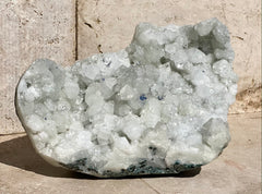 Terminated Apophyllite on Druzy Chalcedony Specimen