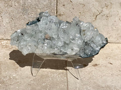 Gemmy Apophyllite, and Blue Chalcedony Specimen