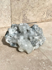 Apophyllite and Blue Druzy Chalcedony Specimen