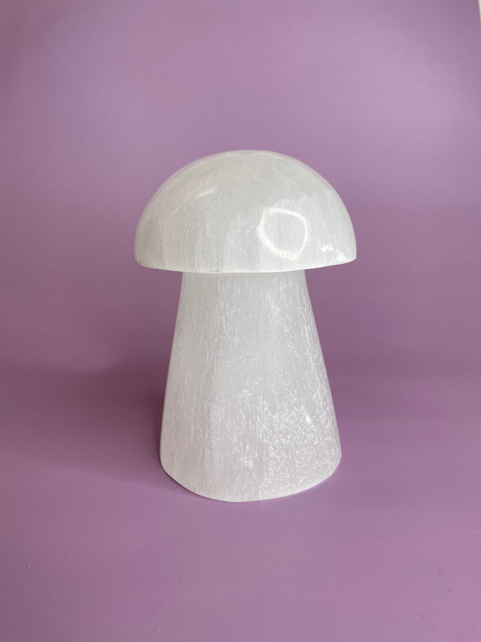 Selenite Mushroom Lamps