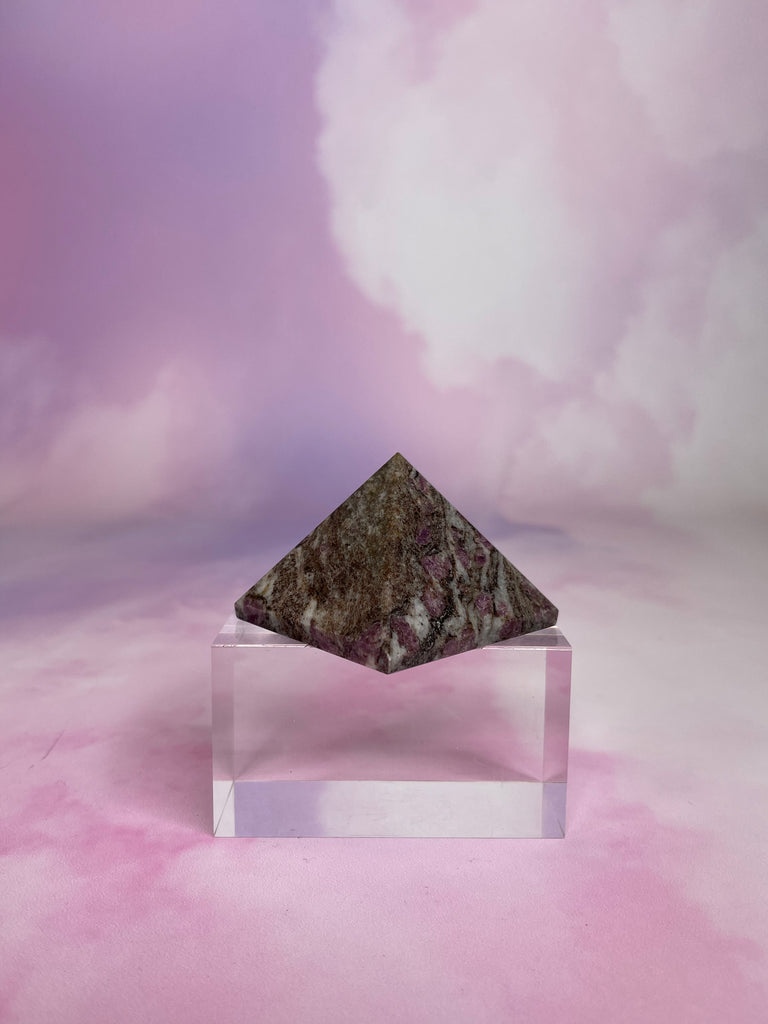 Ruby In Granite Pyramid