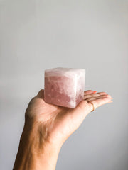 Rose Quartz Cube