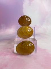 Golden Healer Quartz Palm Stones